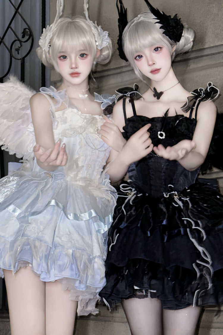 Lolita JSK Dress - Wings Arrival Multi-layer, 3 Colors, Ruffled, Sweet Style - additional product view 11