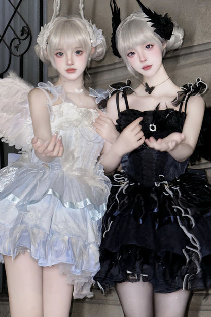 Lolita JSK Dress - Wings Arrival Multi-layer, 3 Colors, Ruffled, Sweet Style - additional product view 11