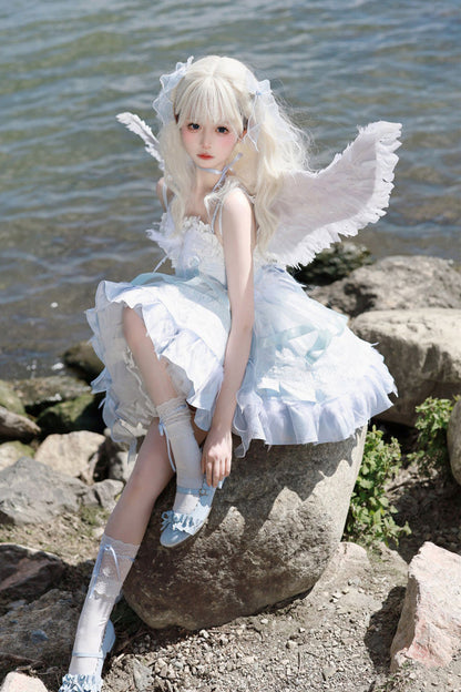 Lolita JSK Dress - Wings Arrival Multi-layer, 3 Colors, Ruffled, Sweet Style - additional product view 12