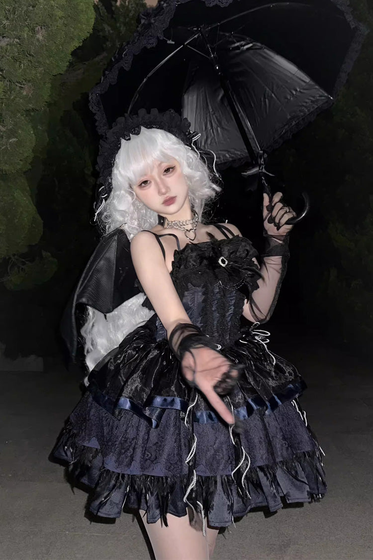 Lolita JSK Dress - Wings Arrival Multi-layer, 3 Colors, Ruffled, Sweet Style - additional product view 15