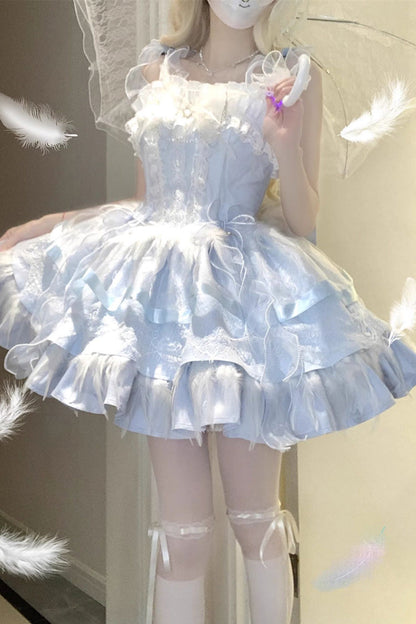 Lolita JSK Dress - Wings Arrival Multi-layer, 3 Colors, Ruffled, Sweet Style - additional product view 26