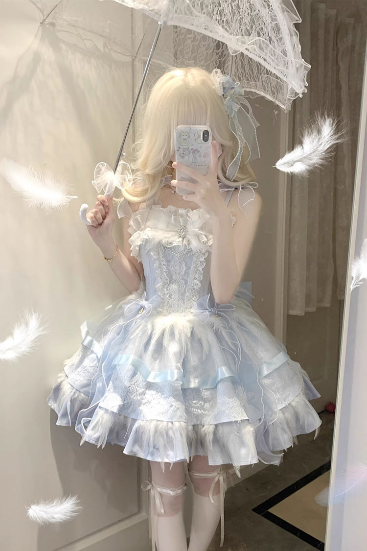 Lolita JSK Dress - Wings Arrival Multi-layer, 3 Colors, Ruffled, Sweet Style - additional product view 27