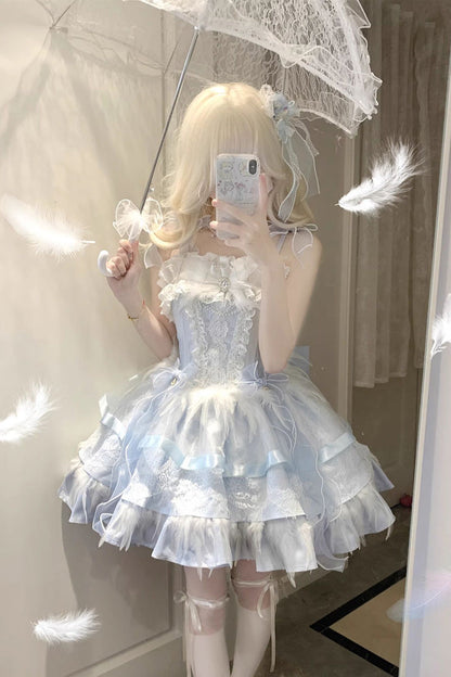 Lolita JSK Dress - Wings Arrival Multi-layer, 3 Colors, Ruffled, Sweet Style - additional product view 27