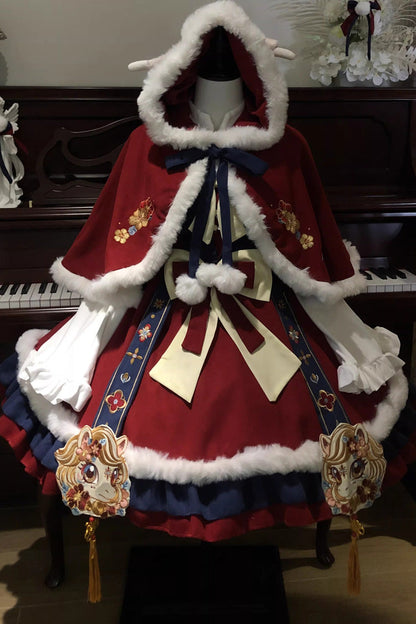 Lolita JSK Dress - Year Of The Horse, 2 Colors, Sweet Style, Chinese-Inspired Style - main product image