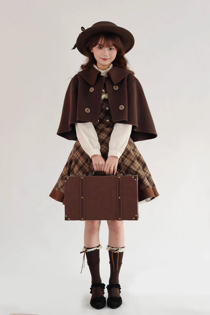 Lolita Jumper Skirt - Broken Pocket Watch, Brown, Classic Style, Printed - additional product view 5