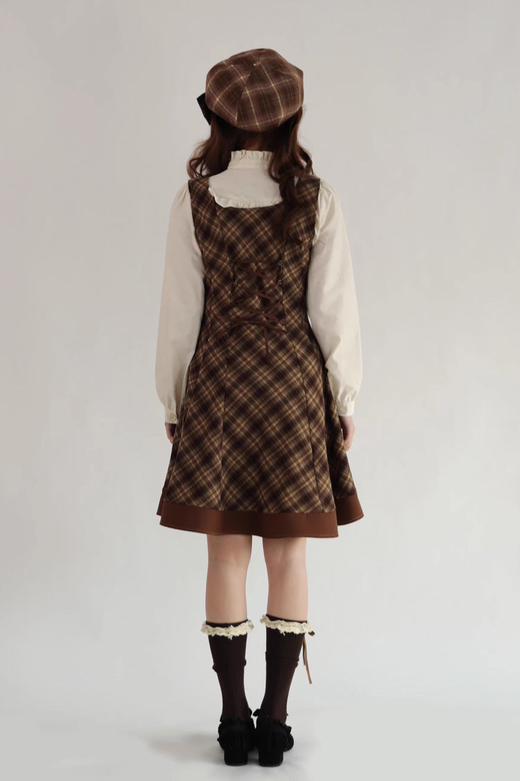 Lolita Jumper Skirt - Broken Pocket Watch, Brown, Classic Style, Printed - additional product view 14