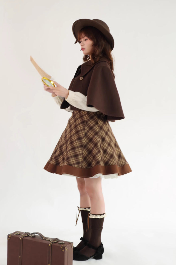 Lolita Jumper Skirt - Broken Pocket Watch, Brown, Classic Style, Printed - additional product view 16