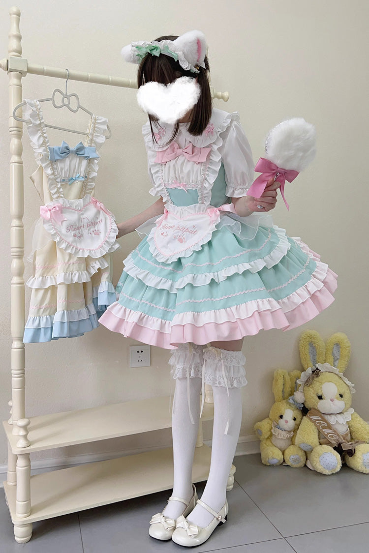 Lolita Jumper Skirt - Cat Ear Story Multi-layer, 4 Colors, Bow Detail, Ruffled - additional product view 17
