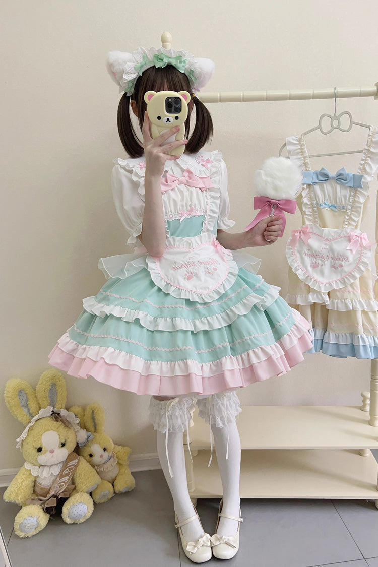 Lolita Jumper Skirt - Cat Ear Story Multi-layer, 4 Colors, Bow Detail, Ruffled - additional product view 18