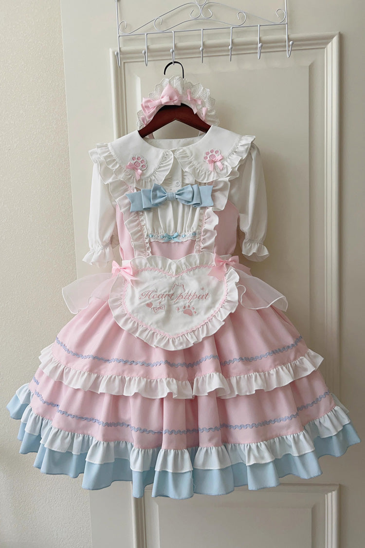 Lolita Jumper Skirt - Cat Ear Story Multi-layer, 4 Colors, Bow Detail, Ruffled - additional product view 21