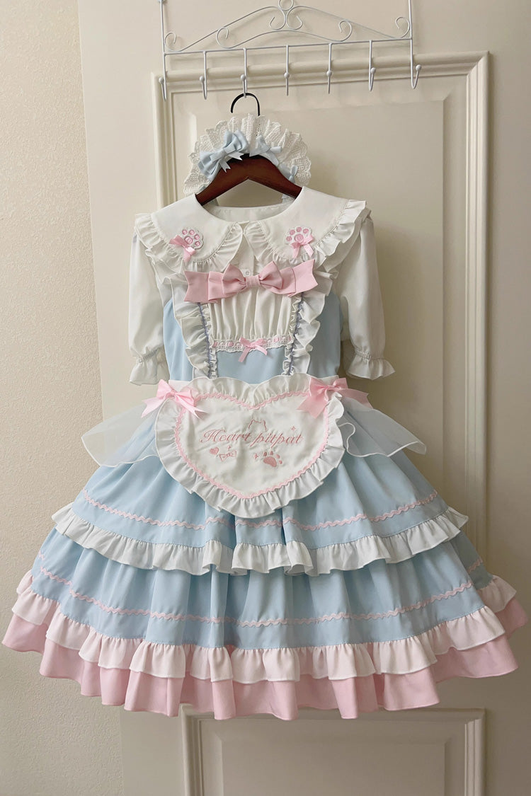 Lolita Jumper Skirt - Cat Ear Story Multi-layer, 4 Colors, Bow Detail, Ruffled - additional product view 22