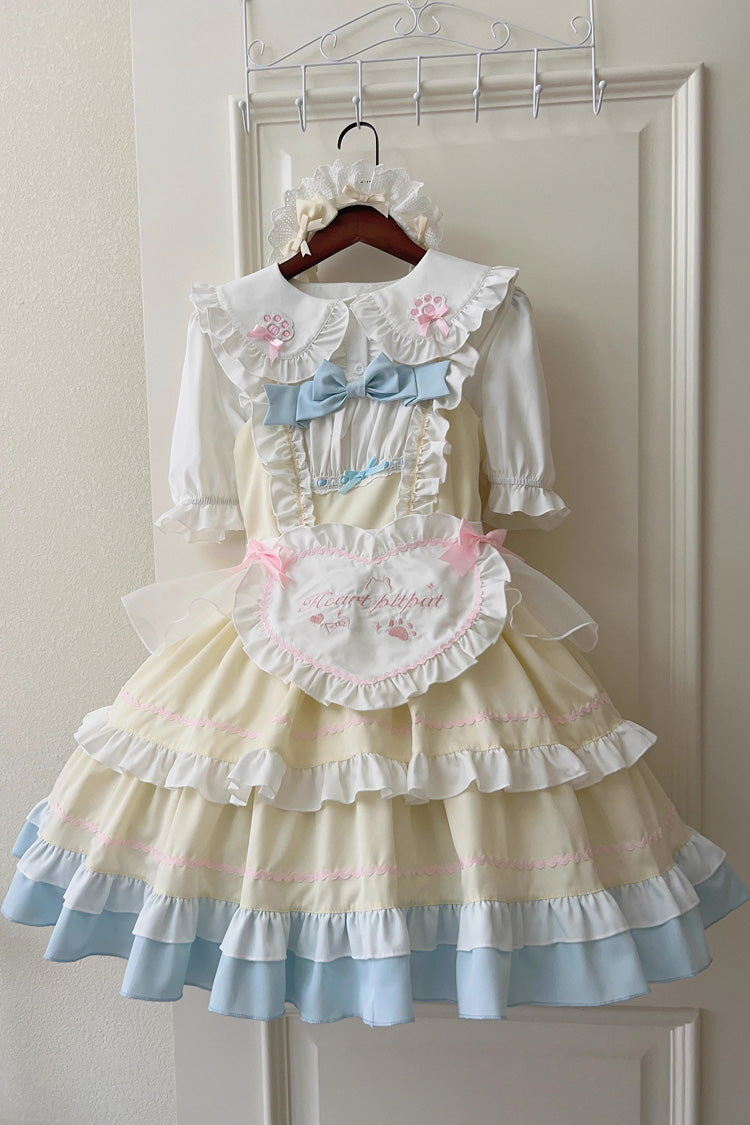 Lolita Jumper Skirt - Cat Ear Story Multi-layer, 4 Colors, Bow Detail, Ruffled - additional product view 23