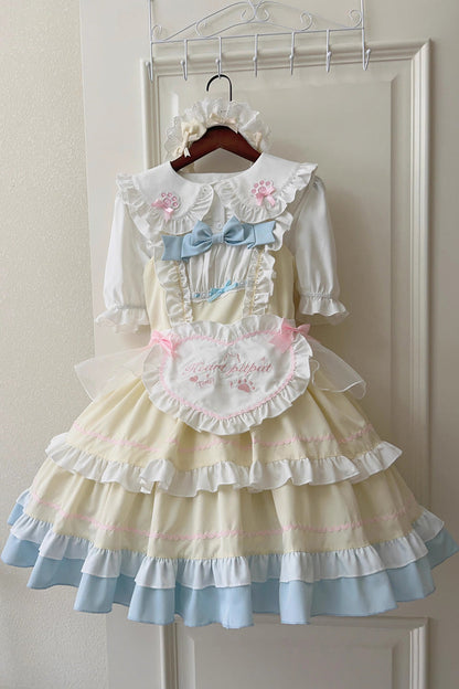 Lolita Jumper Skirt - Cat Ear Story Multi-layer, 4 Colors, Bow Detail, Ruffled - additional product view 23