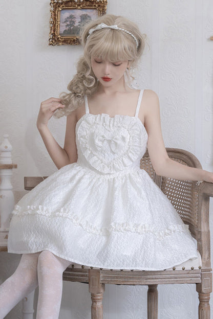 Lolita Jumper Skirt - Chiffon, 2 Colors, High Waist, Ruffled, Sweet Style - additional product view 2