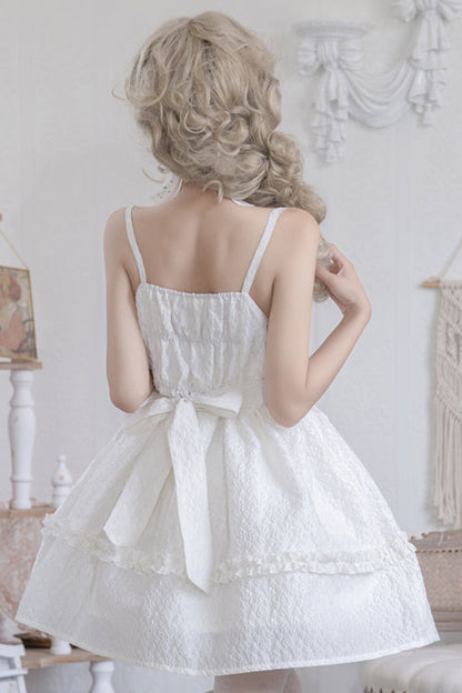 Lolita Jumper Skirt - Chiffon, 2 Colors, High Waist, Ruffled, Sweet Style - additional product view 3