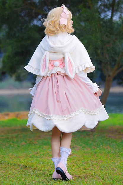 Lolita Jumper Skirt - Deer Print, Pink, Sweet Style, Bow Detail, Printed - additional product view 6