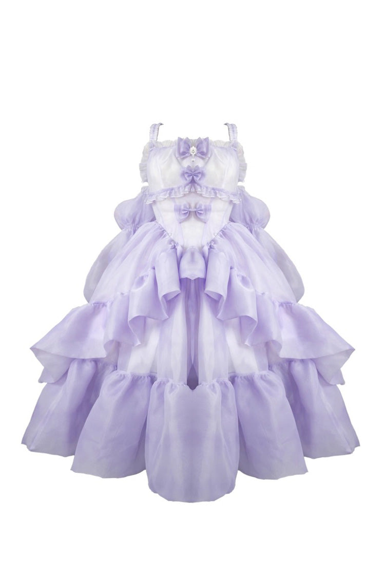 Lolita Jumper Skirt - Fall Into The Purple Galaxy, Purple, Plus Size, Sweet Style - additional product view 4