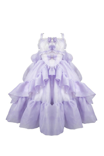 Lolita Jumper Skirt - Fall Into The Purple Galaxy, Purple, Plus Size, Sweet Style - additional product view 4