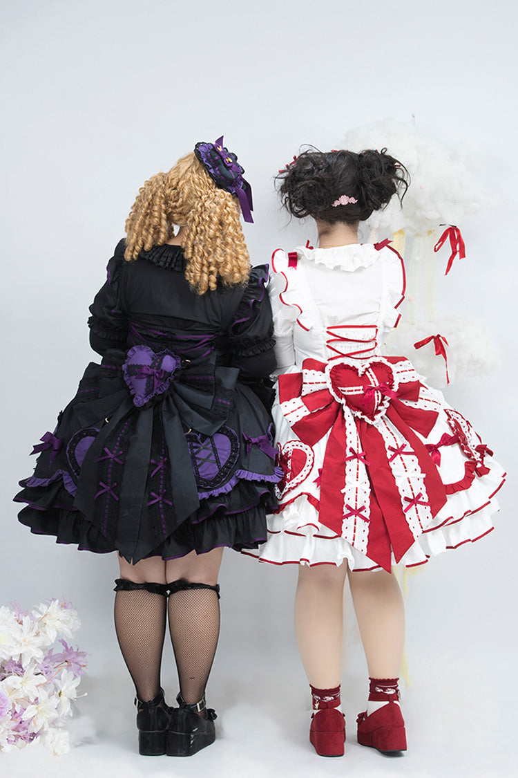 Lolita Jumper Skirt - Frosted Sugar Gift Box, 2 Colors, Plus Size, Bow Detail, Ruffled - additional product view 6