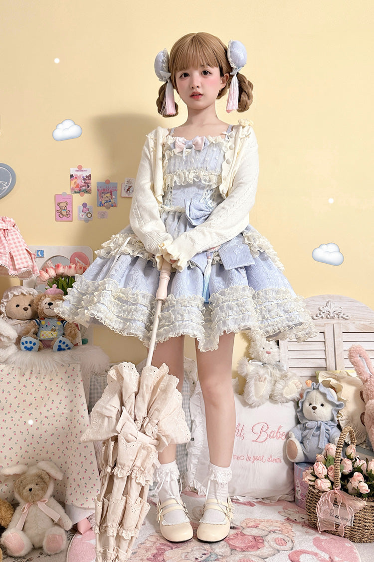 Lolita Jumper Skirt - Good Night, Peach, 3 Colors, Layered, Sweet Style - additional product view 15