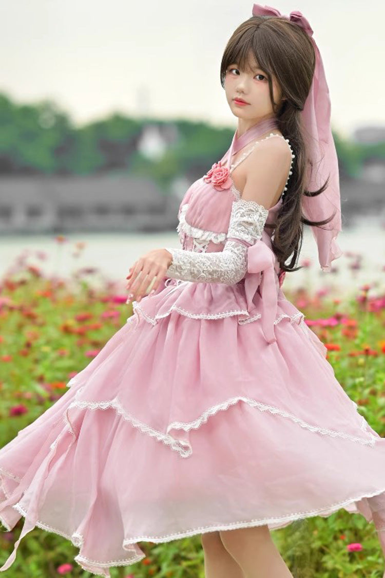 Lolita Jumper Skirt - Gorgeous Hanayome, 6 Colors, Sweet Style, Bow Detail - additional product view 10