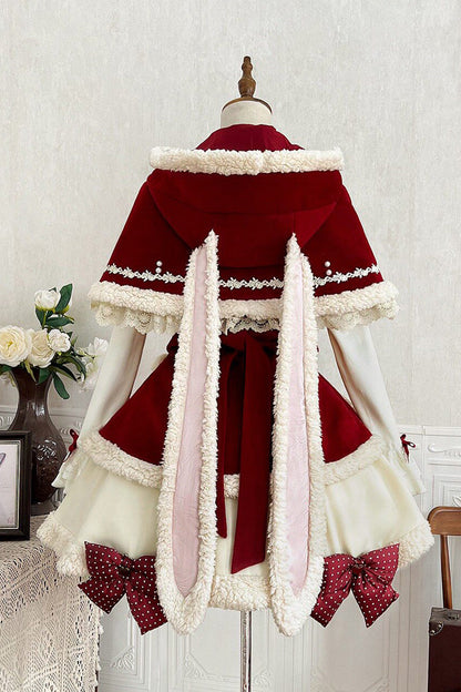 Lolita Jumper Skirt - Heart Bear, 2 Colors, Sweet Style, Embroidered - additional product view 4