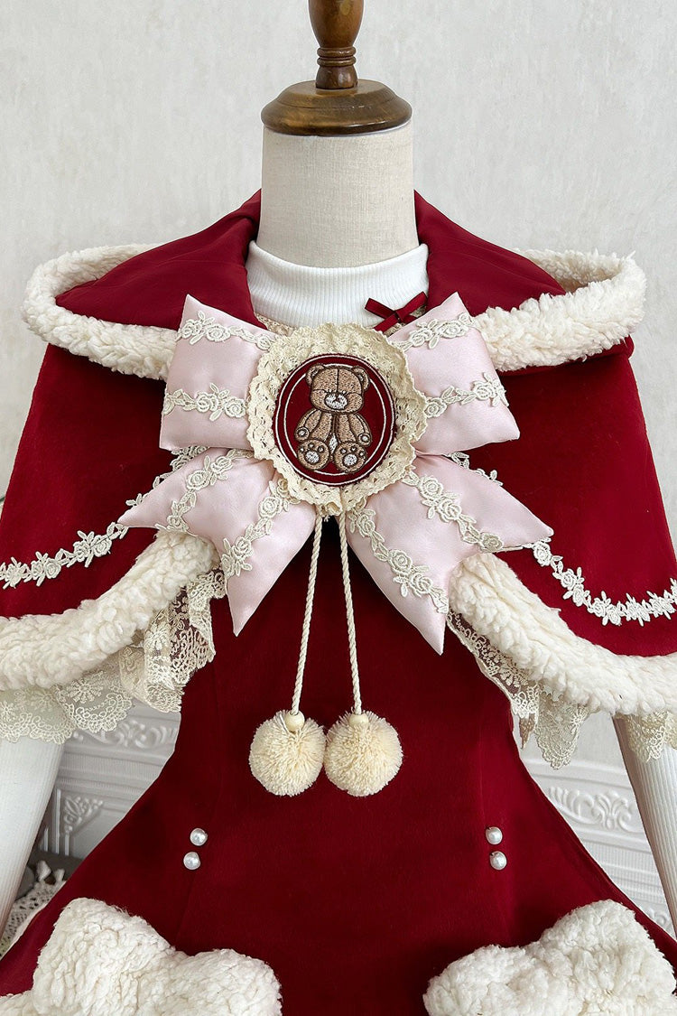 Lolita Jumper Skirt - Heart Bear, 2 Colors, Sweet Style, Embroidered - additional product view 5