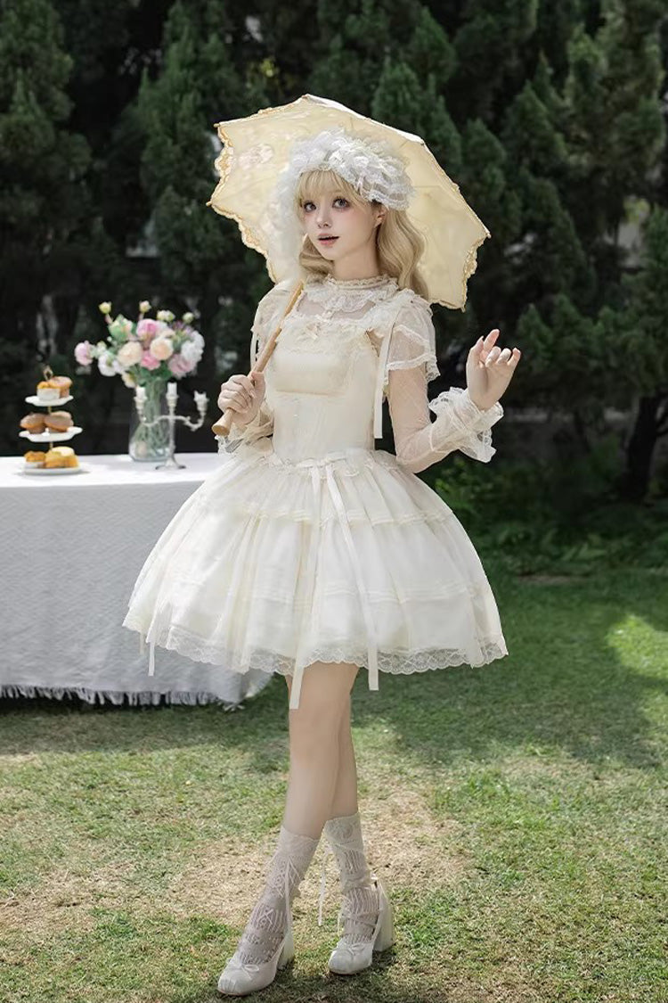 Lolita Jumper Skirt - Letters And Poems · Confession, Ivory, Square Collar, Long Length - additional product view 12