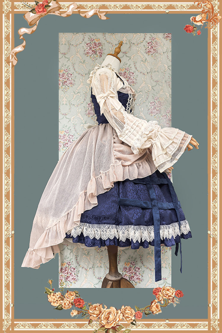 Lolita Jumper Skirt - Lilith’s Cage, 2 Colors, Lace-Up, Gothic Style, Bow Detail - additional product view 10