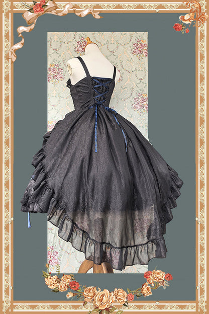 Lolita Jumper Skirt - Lilith’s Cage, 2 Colors, Lace-Up, Gothic Style, Bow Detail - additional product view 16