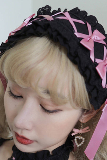 Lolita Jumper Skirt - Love Overture, 2 Colors, High Waist, Bow Detail, Ruffled - additional product view 6