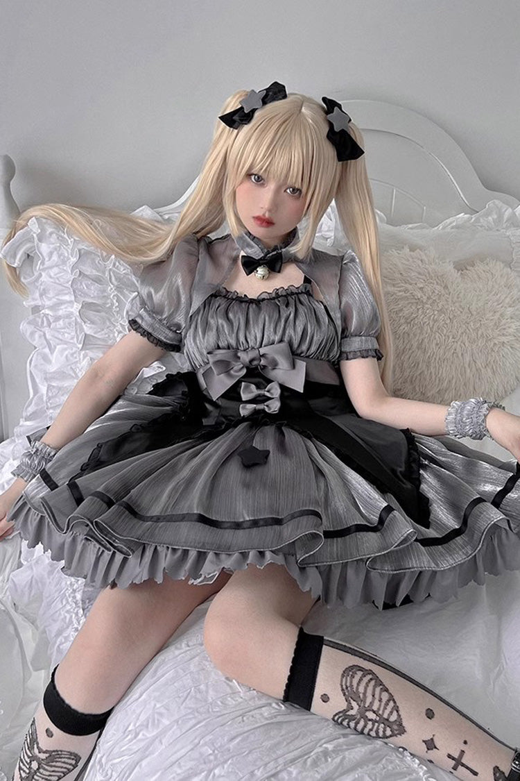 Lolita Jumper Skirt - Magic Star Decoration, 2 Colors, Bow Detail, Sweet Style - additional product view 10