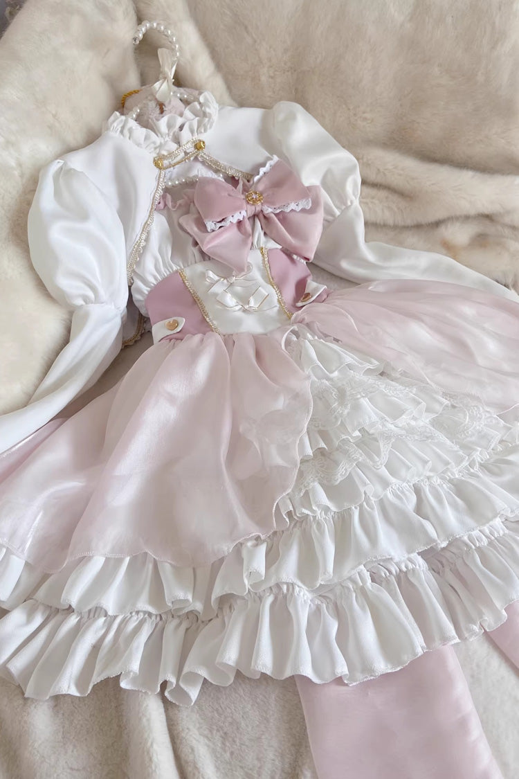 Lolita Jumper Skirt - Magical Girl, 2 Colors, Bow Detail, Ruffled, Sweet Style - additional product view 3
