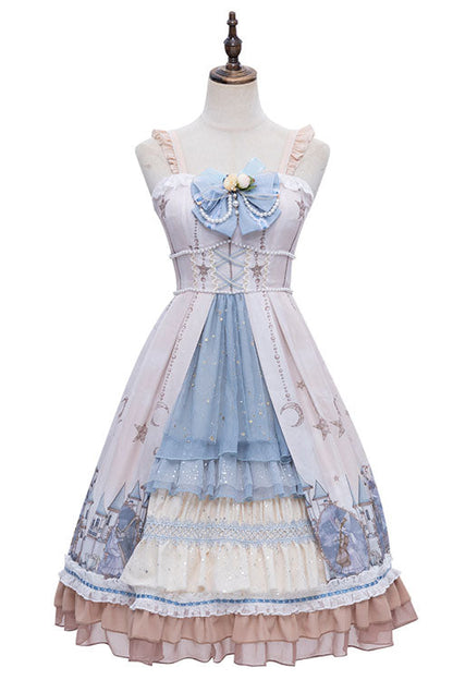 Lolita Jumper Skirt - Multi-color Cardigan, Multi-Color, Sweet Style, Bow Detail, Ruffled - additional product view 5