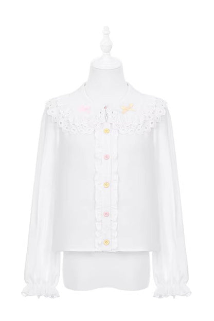 Lolita Jumper Skirt - Nostalgic Showa Custard Cream, Yellow, Lace-Up, Sweet Style - S Top / M Top / L Top option