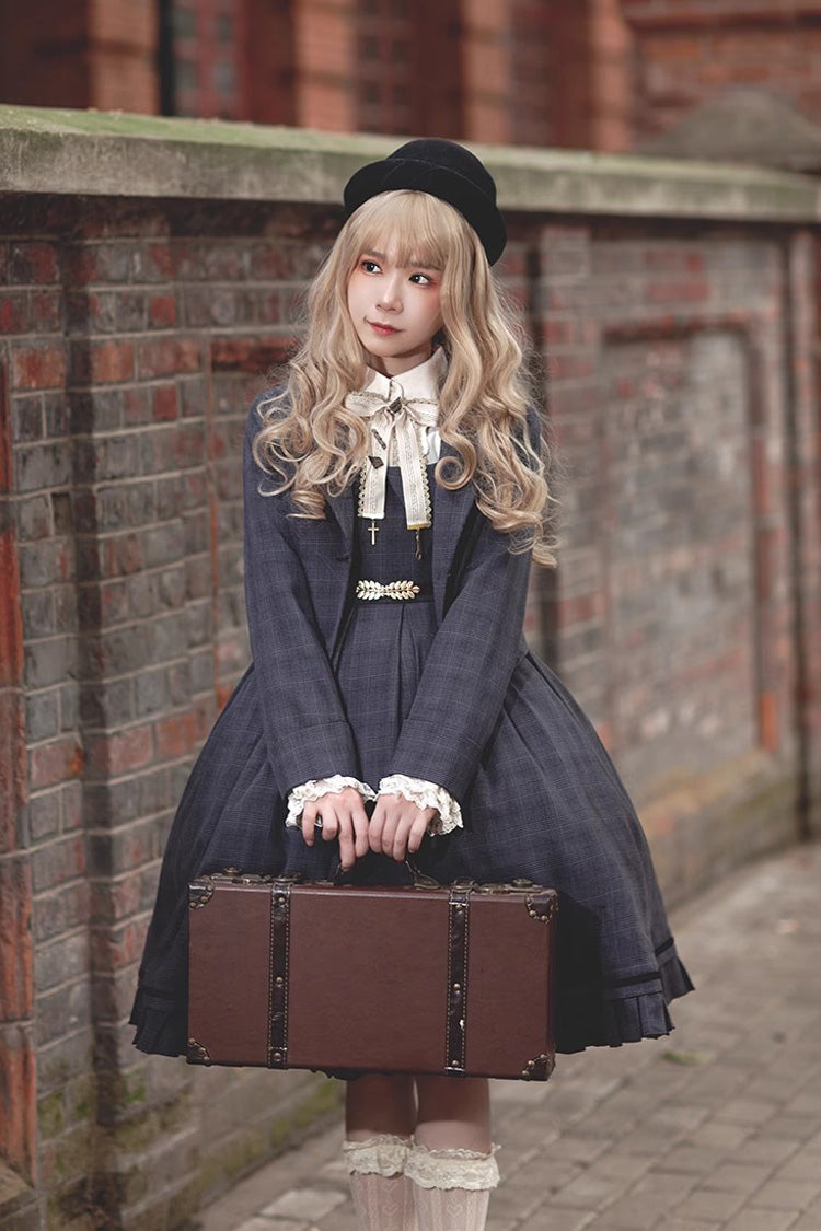 Lolita Jumper Skirt - Princess Lost In The Fog, 2 Colors, Classic Style, Ruffled - additional product view 8