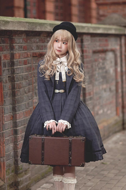 Lolita Jumper Skirt - Princess Lost In The Fog, 2 Colors, Classic Style, Ruffled - additional product view 8