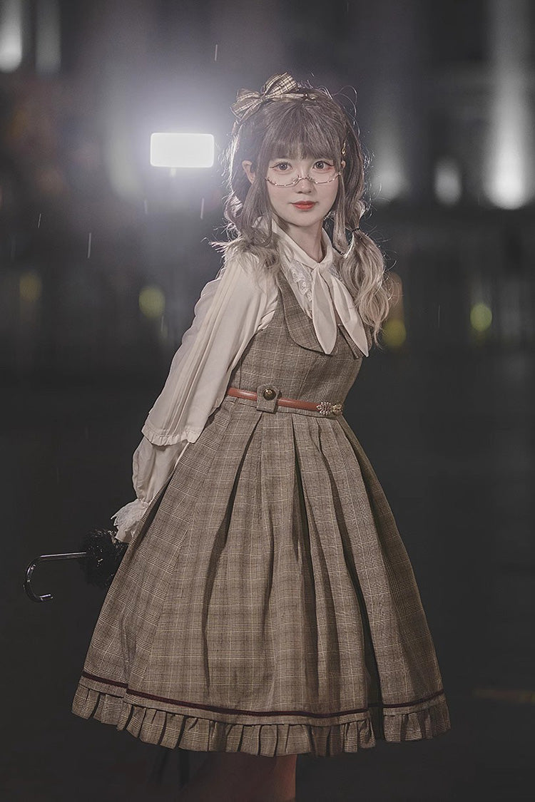 Lolita Jumper Skirt - Princess Lost In The Fog, 2 Colors, Classic Style, Ruffled - additional product view 9
