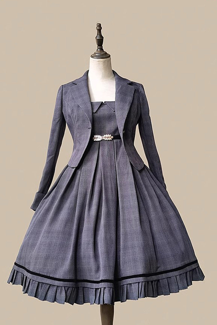 Lolita Jumper Skirt - Princess Lost In The Fog, 2 Colors, Classic Style, Ruffled - additional product view 11