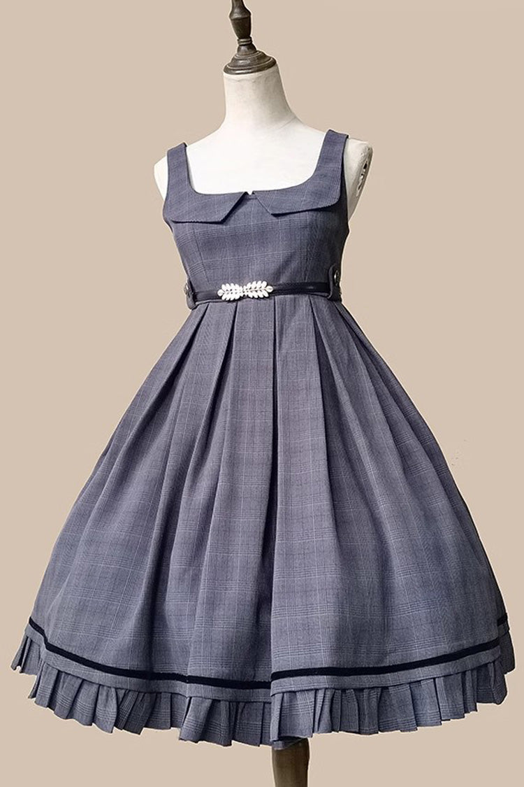 Lolita Jumper Skirt - Princess Lost In The Fog, 2 Colors, Classic Style, Ruffled - additional product view 12