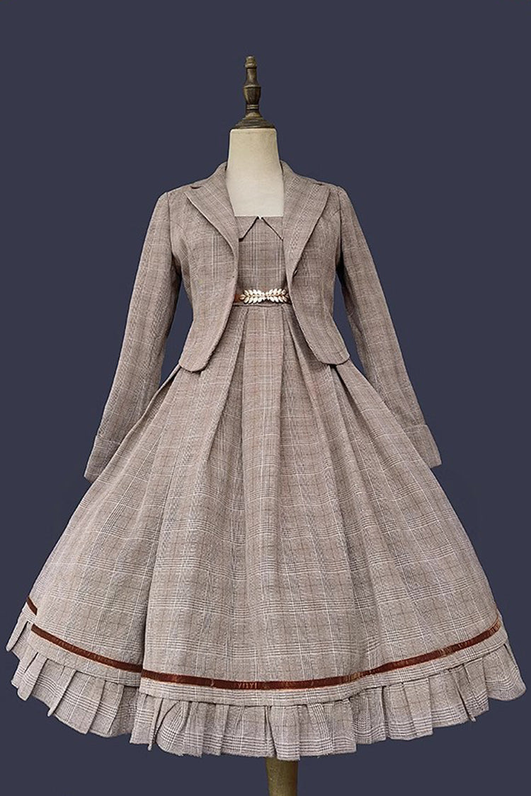 Lolita Jumper Skirt - Princess Lost In The Fog, 2 Colors, Classic Style, Ruffled - additional product view 13