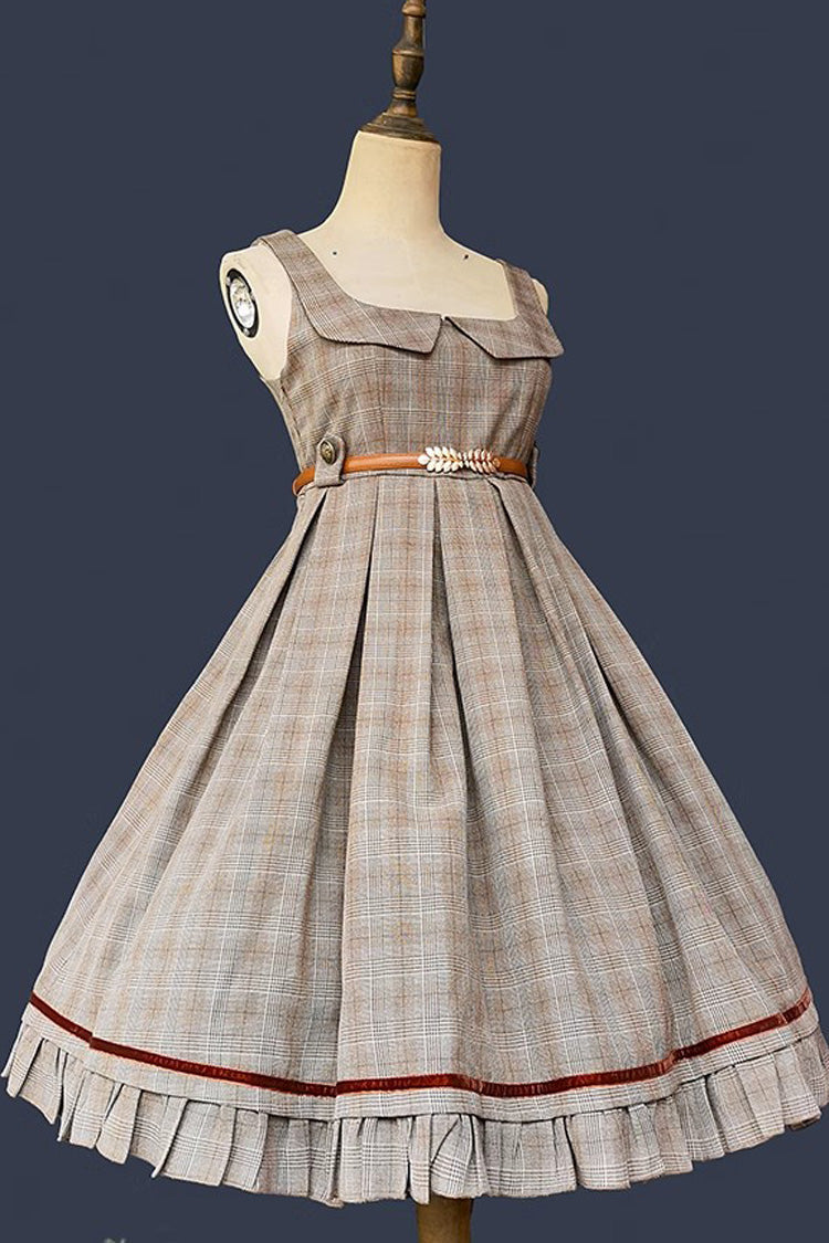 Lolita Jumper Skirt - Princess Lost In The Fog, 2 Colors, Classic Style, Ruffled - additional product view 14