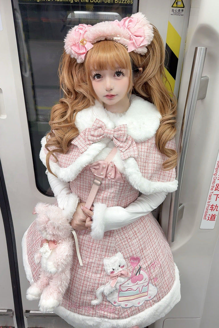 Lolita Jumper Skirt - Print, Pink, Bow Detail, Printed, Embroidered - additional product view 2