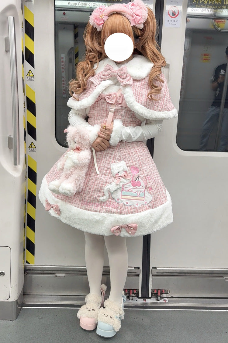 Lolita Jumper Skirt - Print, Pink, Bow Detail, Printed, Embroidered - additional product view 6