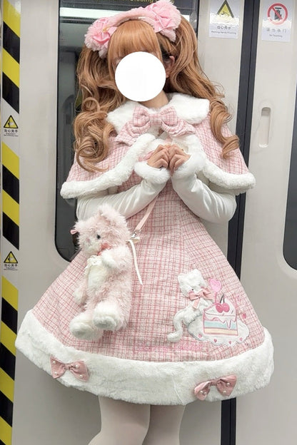 Lolita Jumper Skirt - Print, Pink, Bow Detail, Printed, Embroidered - additional product view 7