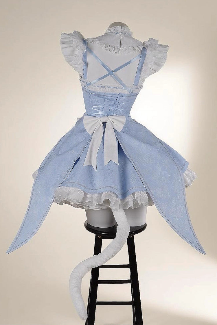 Lolita Jumper Skirt - Ram Rem, 2 Colors, Sweet Style, Bow Detail, Ruffled - additional product view 4