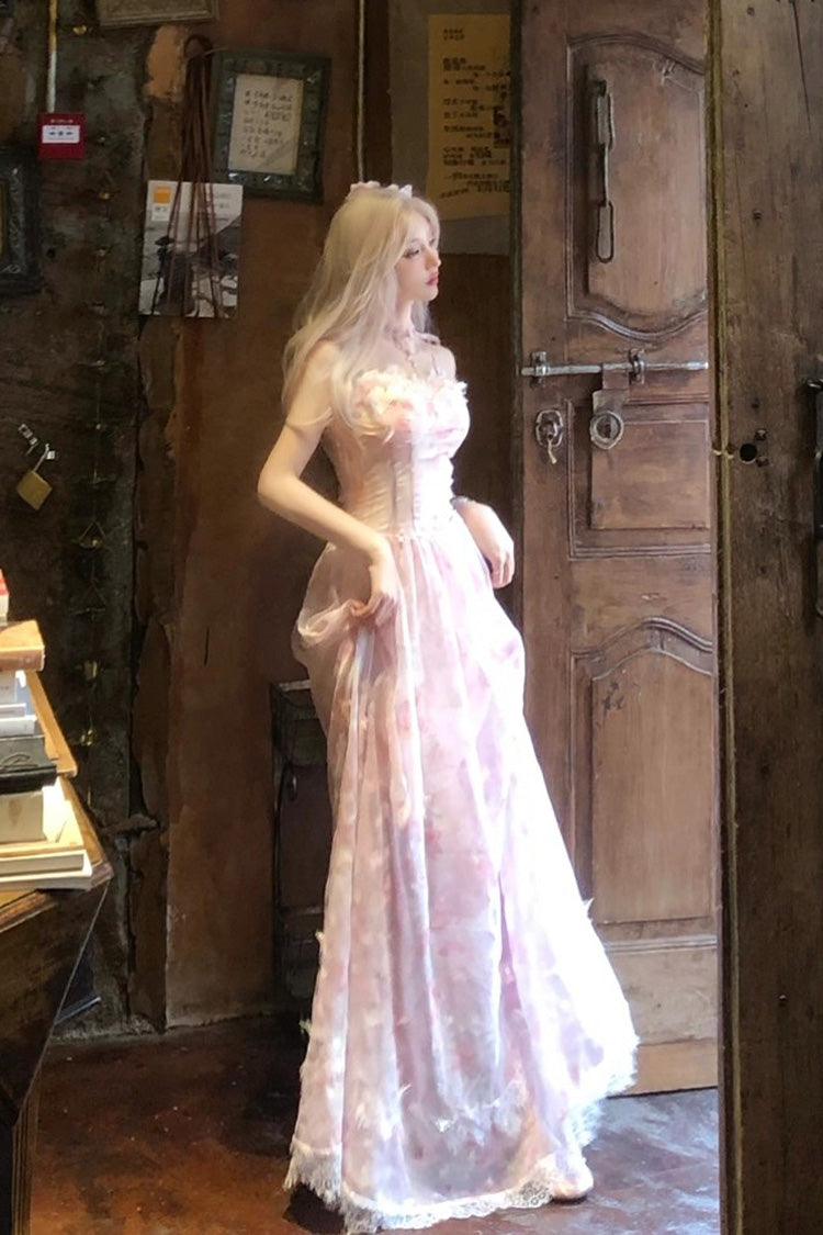 Lolita Jumper Skirt - Sakura Trio, Pink, Ruffled, Layered, Sweet Style - additional product view 5