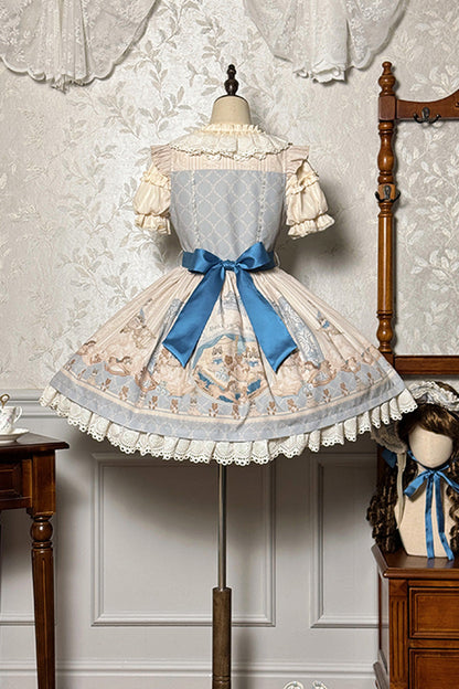 Lolita Jumper Skirt - Sea Salt Fairy Tale Doll, 2 Colors, Sweet Style, Bow Detail, Ruffled - additional product view 12