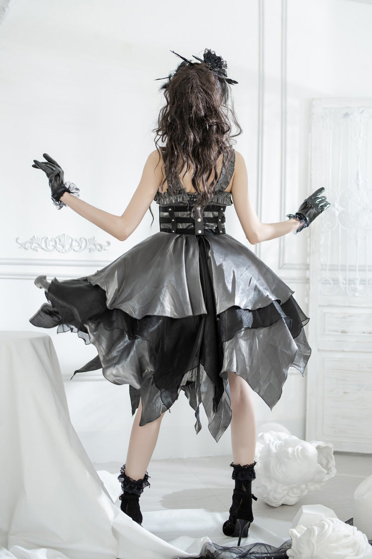 Lolita Jumper Skirt - Seven Deadly Sins: Lust, 2 Colors, Gothic Style, Layered - additional product view 8