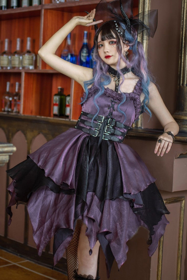 Lolita Jumper Skirt - Seven Deadly Sins: Lust, Purple, Layered, Gothic Style - additional product view 2